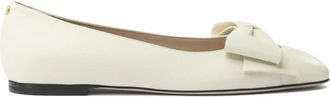 Valentino Garavani Witte Bow Ballet Flats - Dames - Ballerinas - Wit - 40 EU - Schoenen