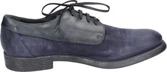 Moma Vintage Elegante Su&egrave;de Veterschoenen - Heren - Veterschoenen - Blauw - 42 EU - Su&egrave;de - Schoenen