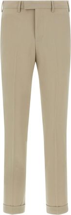 Pantaloni Torino Beige Slim Flat Front Pants