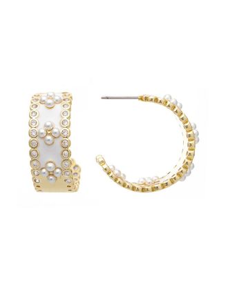 Rivka Friedman 18K Plated Cz Earrings