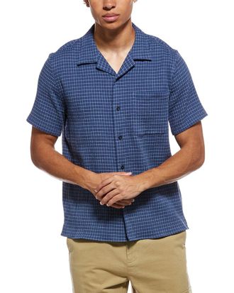 Vince Provence Plaid Collar Shirt
