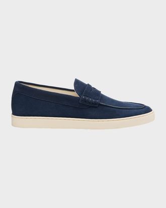 Brunello Cucinelli Men & apos;s Suede Loafer Sneakers