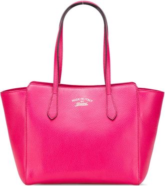 Gucci Borsa tote Dollar Swing media in pelle di vitello 2000-2015 - Rosa