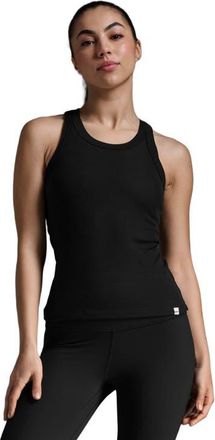 2XU Fluid Modal Rib Tank in Black/white at Nordstrom, Size Small