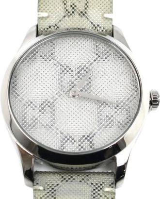 Gucci Pre-owned Watches, male, Gray, Size: ONE SIZE Pre-owned G Timeless Stainless Steel Watch