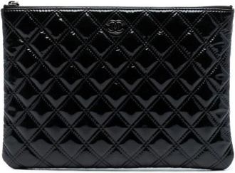 Chanel Pre-owned Clutches, female, Black, Size: ONE SIZE Pre-owned Leather Clutch