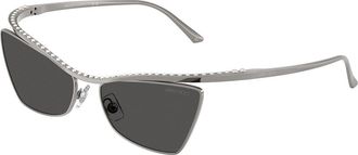 Jimmy Choo London JC4014H 300487 Womens Sunglasses Gunmetal Size 56