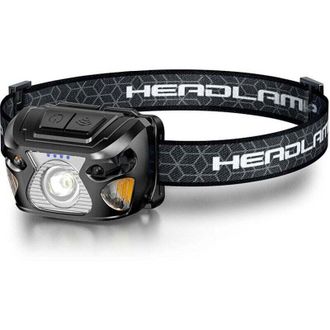 OEM Linterna Frontal Led Recargable, Sensor Ultrabrillante Con 3 Modos De Iluminaci&oacute;n, Cabezal Led Rojo Con Linterna Blanca - Crezuo