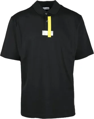 Dirk Bikkembergs Black Minimalist Cotton Polo Shirt