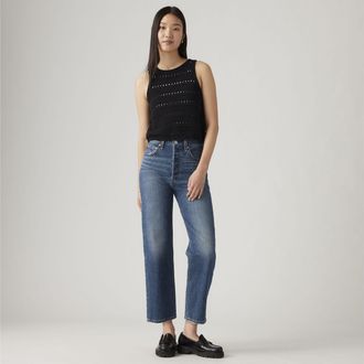 Levi's Ribcage Straight Ankle Jeans - Womens - 23X27 - Blue