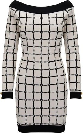 Elisabetta Franchi Midi Jurken - Dames - Casual kleedjes - Beige - S - Kleedjes
