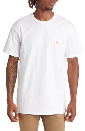 Carhartt Work in Progress Chase Crewneck T-Shirt in White Gold at Nordstrom, Size Xx-Large
