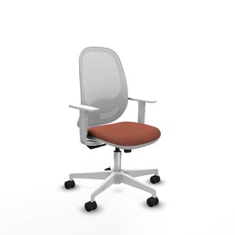 Piqueras y Crespo Silla De Oficina Cilanco Piqueras Y Crespo B4b026n Blanco Marr&oacute;n