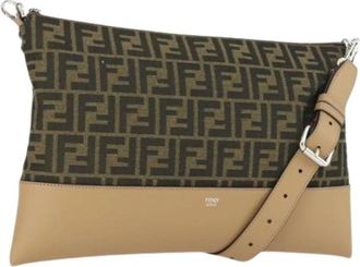 Fendi Pre-owned Canvas Cross Body Tas - Dames - Vintage Schoudertas - Bruin - ONE Size - Vintage