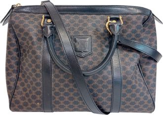 Celine Brown Leather Boston Bag (Pre-Owned)