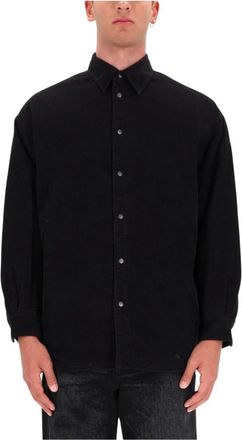 Diesel Corduroy Overshirt - Heren - Casual Overhemden - Zwart - L - Overhemden