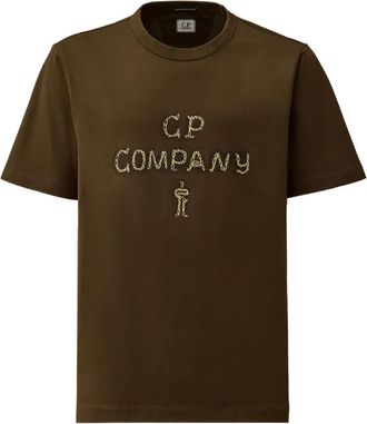 C.P. Company T-shirt con logo - Verde