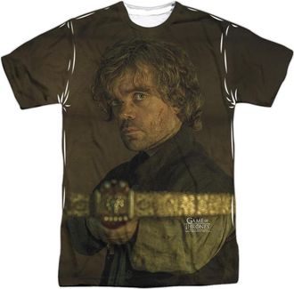 Gildan Game Of Thrones Tyrion For The Throne Short Sleeve Adult Poly Crew Tee / T-Shirt