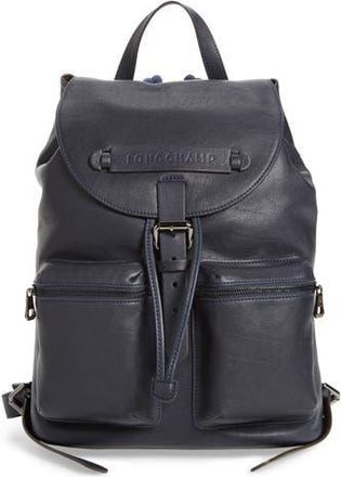 Longchamp 3D Leather Backpack in Midnight Blue at Nordstrom Rack