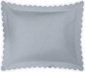 Matouk Diamond Piqué Sham in Hazy Blue at Nordstrom, Size Standard