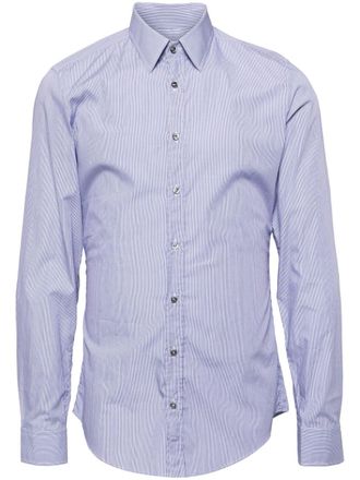 Gucci pinstripe cotton shirt - Blue