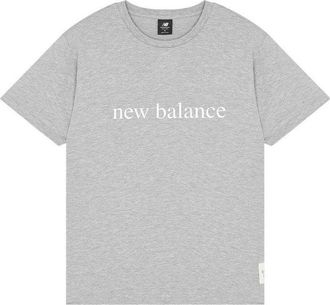 New Balance Essentials Logo T-Shirt Asia Sizing Grey AMT21566-AG