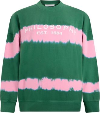 Philosophy di Lorenzo Serafini Dames, Sweatshirts & Hoodies, Groen, Maat: XS Katoen