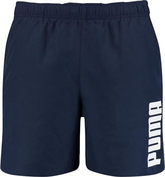 Puma Mens Mid Length Swim Trunks, Blue Navy, L