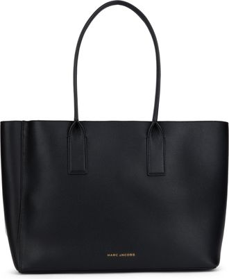 Marc Jacobs Womens Leather Tote Bag Black Calfskin