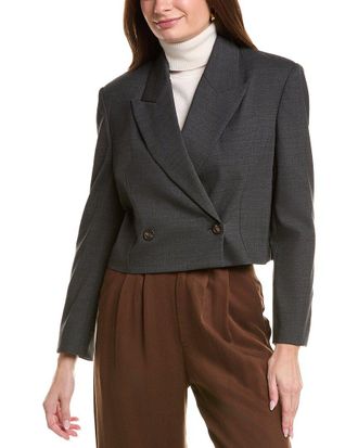 Brunello Cucinelli Wool & Silk-Blend Blazer