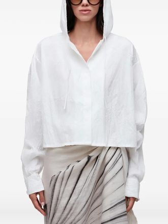 Osklen Cropped hoodie - Wit