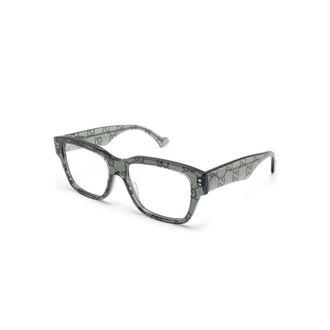 Gucci Gg 1428O 012 Optical Frame - Heren - Brillen - Groen - 55 MM - Accessoires