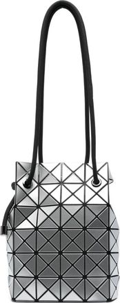 Bao Bao Issey Miyake geometric-panelled Wring bucket bag - women - Nylon/PVC - One Size - Silver