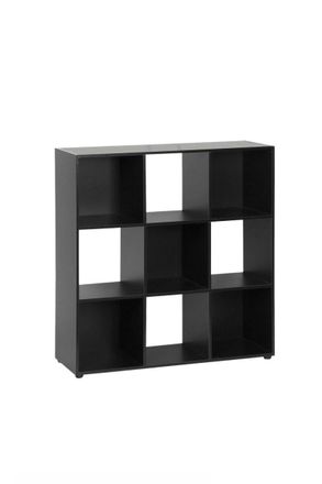 Regalos Miguel Estanter&iacute;as - Estanter&iacute;a Oren 9 Compartimentos - Negro Mate