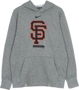 Nike MLB Logo Performance Hoodie - Heren - Sportshirts - Grijs - XL - Polyester - Fitness