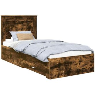 vidaXL Bed Frame with Drawer with Headboard Manual Engineered Wood vidaXL