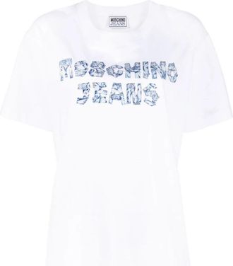Moschino Jeans T-shirts en Polos Wit - Dames - T-shirts - Wit - S - Tops