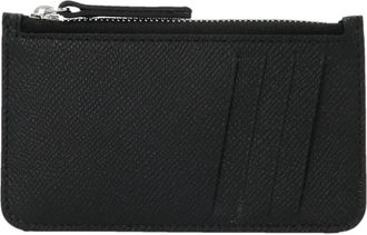 Maison Margiela Four Stitches Cardholder - Heren - Portefeuilles - Zwart - ONE Size - Leer - Accessoires