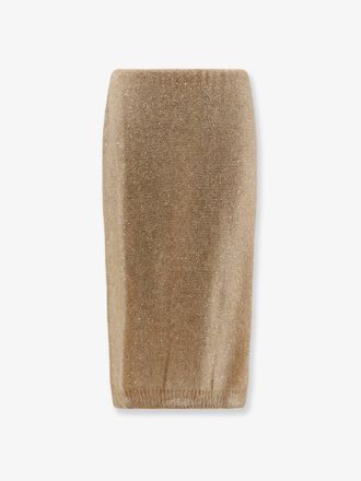 Nude Gonna in misto mohair - NUDE - gender_Woman