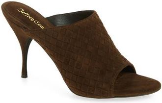 Jeffrey Campbell Bonsoir Slide Sandal in Brown Suede at Nordstrom, Size 9.5