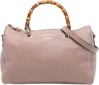 Gucci Pre-owned Handbags, female, Pink, Size: ONE SIZE Pre-owned Vintage Leather Handbag