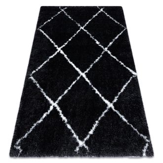 RugsX RugsX Fluffy Rug in Grey | Size: 140 cm x 190 cm