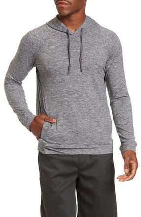 90 Degree by Reflex Heathered Raglan Pullover Hoodie in Heather Charcoal at Nordstrom Rack, Size Small