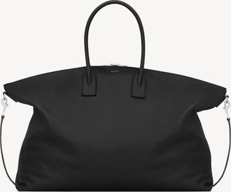Saint Laurent Giant Bowling Tote In Grained Leather