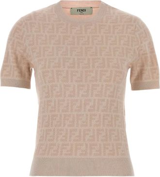 Fendi Maglione a maniche corte - Toni neutri