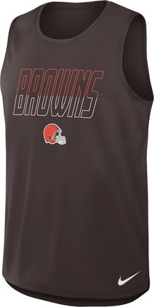 Nike Cleveland Browns Nike Mens Dri-FIT NFL Tank Top in Brown | 045R2DI9I-YPB