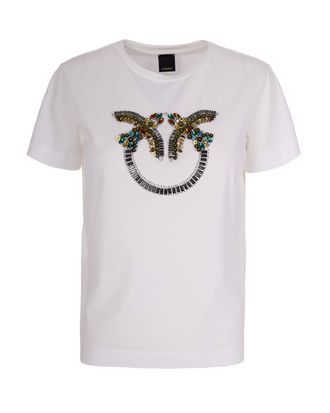 Pinko Short-Sleeved Jersey Cotton T-Shirt