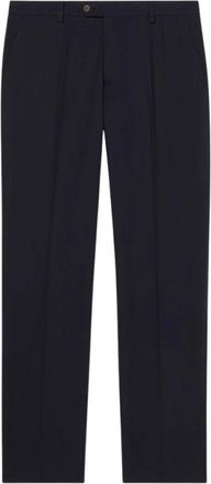 Brooks Brothers Stretch Katoen Poplin Chino - Heren - Chinos - Blauw - W44 - Katoen - Broeken