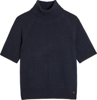 Anine Bing Jackson Roll-neck Cashmere top - Dark Blue - S (UK8-10 / S)