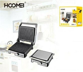 Trade Shop Bistecchiera Elettrica Piastra 2000w Antiaderente Per Panini Carne Pesce Grill - - Trade Shop Traesio